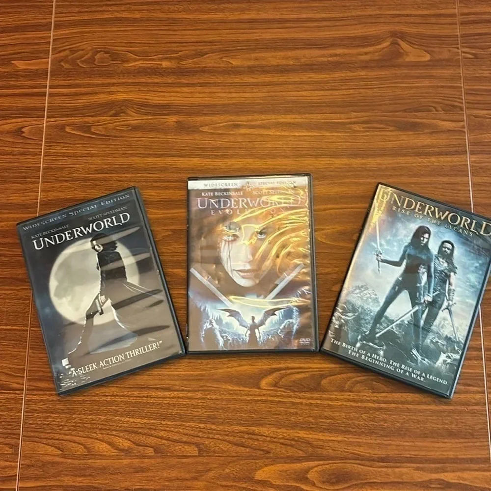 Underworld Set of 3 DVD's Used Good Condition